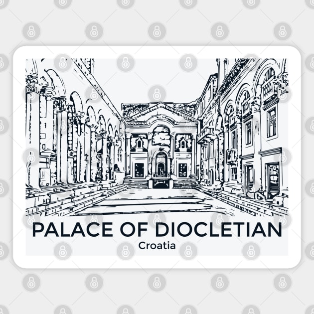 Palace of Diocletian - Croatia Magnet by Lakeric